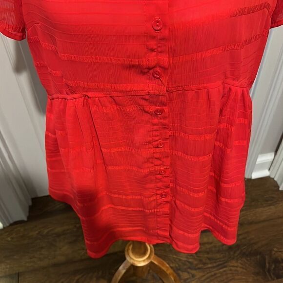 Nice Rokoko Top in Red Size Largel - Picture 5 of 6